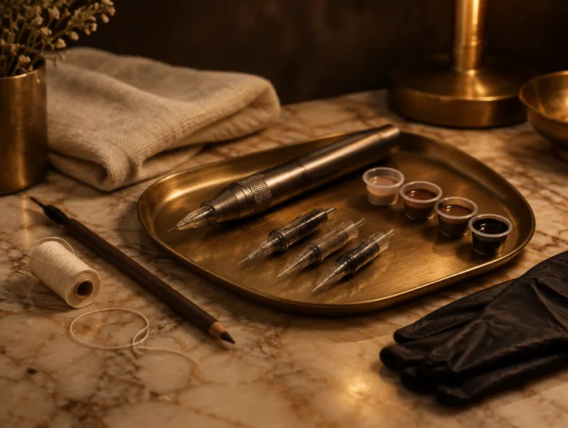 Cosmetic brow tattoo tools and pigments — FUSE Beauty Atelier
